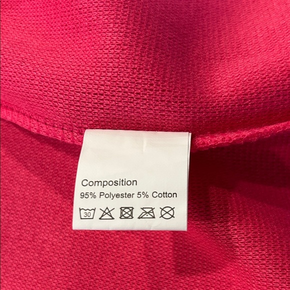 Vibrant Pink Hooded Cape Coat Size XL Barbie core Fall Dressy Pink lady Cotton - Picture 6 of 11